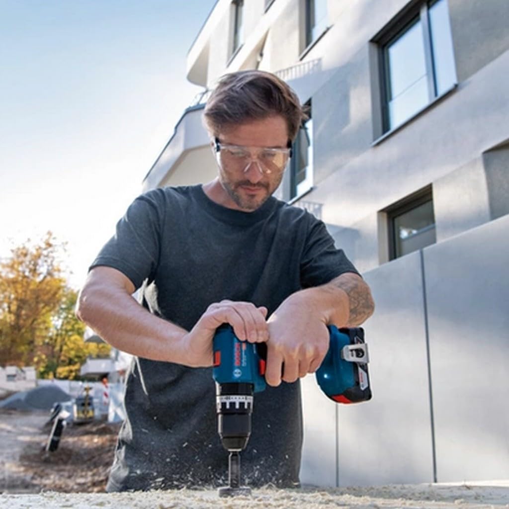 Bosch Professional GSB 18V-45 - Taladro atornillador de percusión inalámbrico de 18 V (velocidad de rotación de 1900 min¹, con 3 baterías ProCORE 4,0 Ah, cargador rápido GAL 18V-40, L-Case)