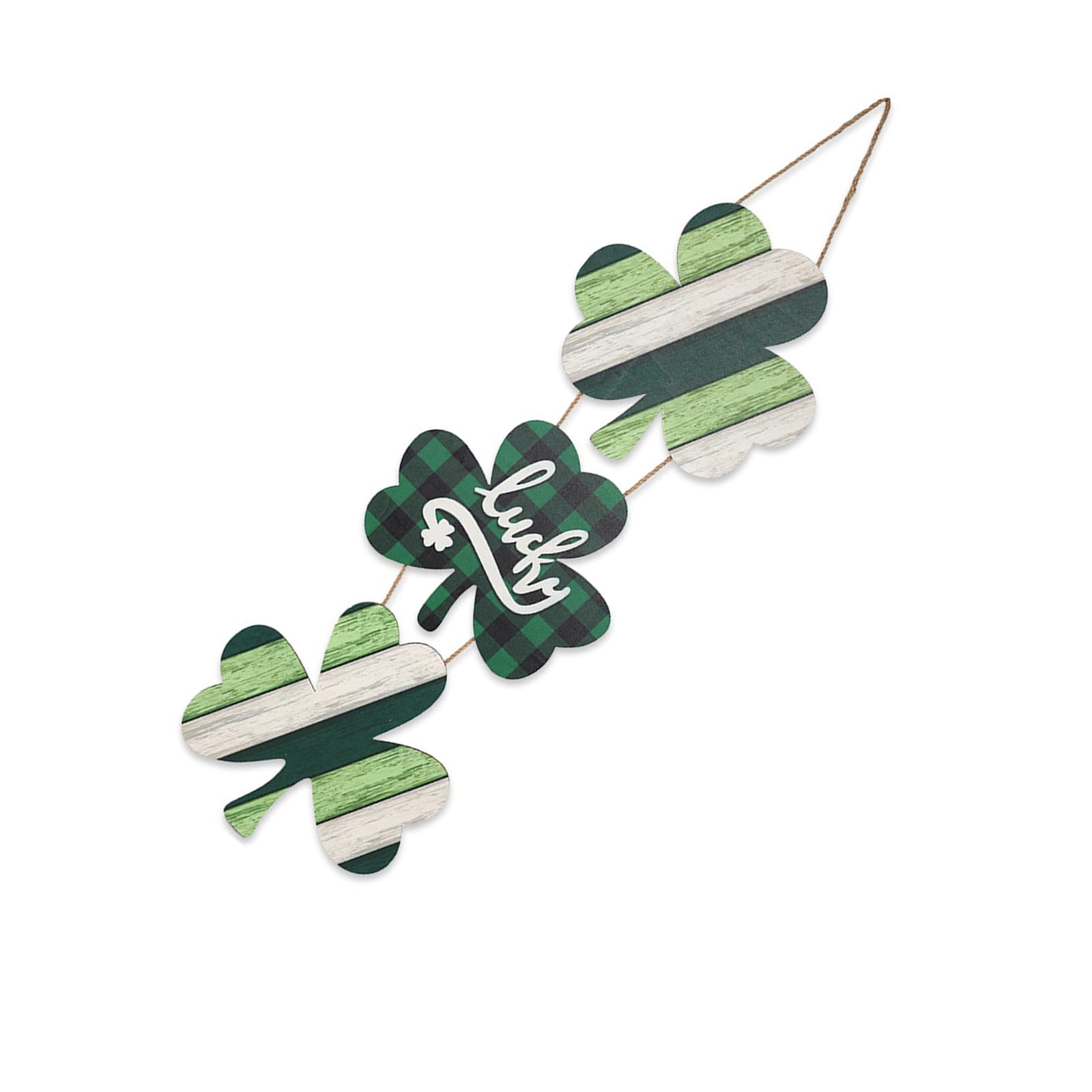 Tsophreniq Shamrocks Home Decoration Wood Sign for Tree Display Mantel Front Door Patrick ' s Day Celebration Wooden Party Decoration Wooden Ornament
