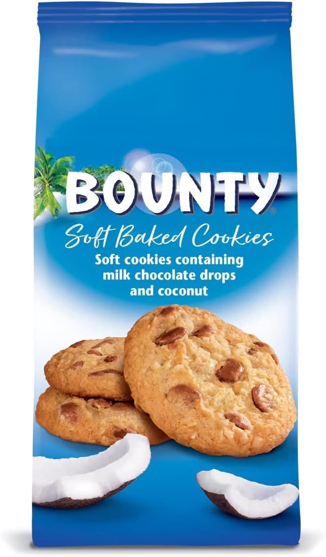 Bounty Soft Baked Cookies Biscuit with Milk Chocolate Chips Drops and Coconut 180g (Product Of Belgium) From DECADENT FOODS STORE-image-16