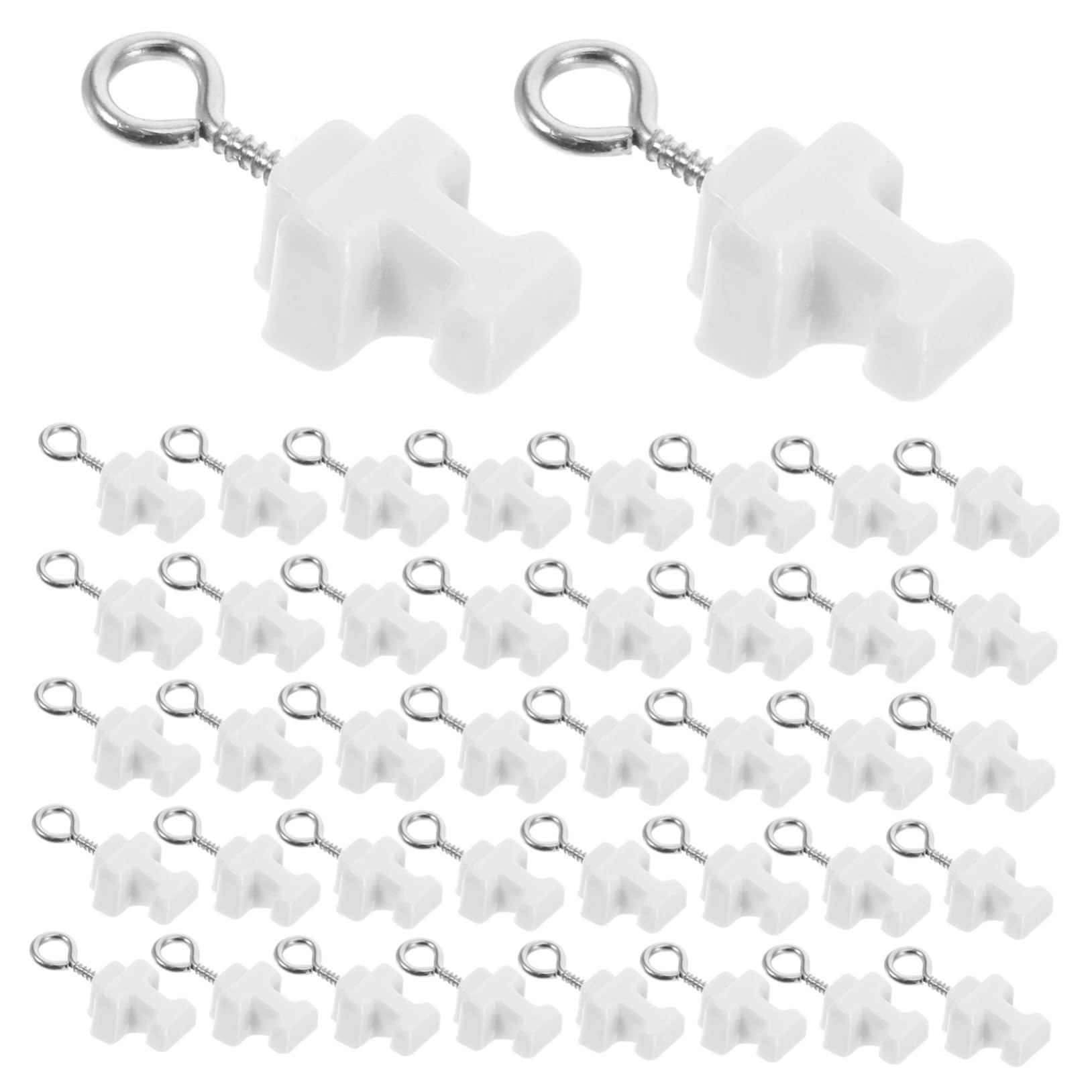Lot de 120 embouts flexibles en plastique pour rideaux incurvés Installation facile Design dissimulé Accessoires de rechange pour décoration d'intérieur