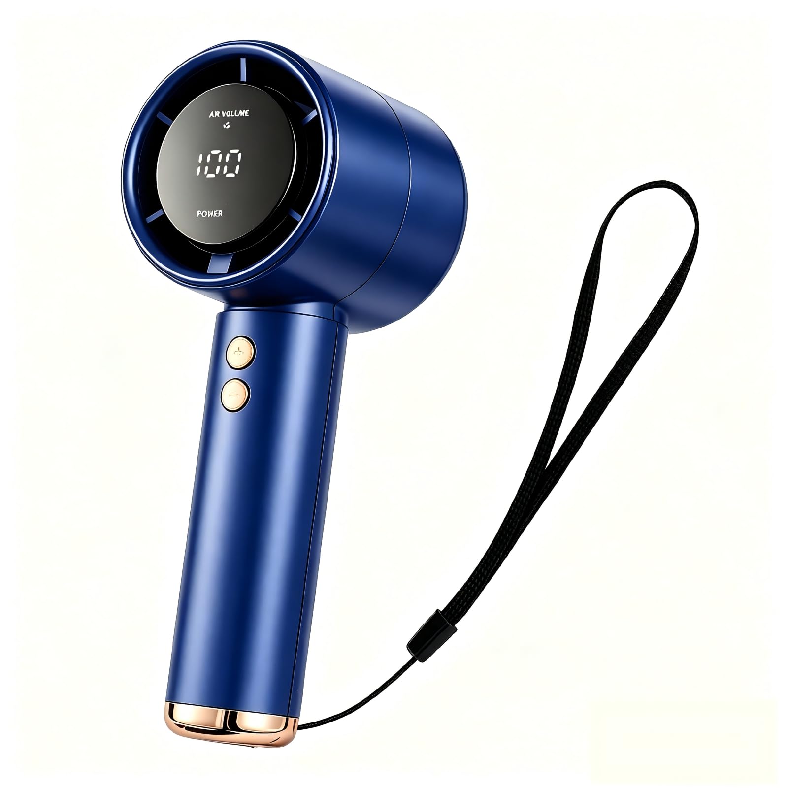 Zenbanzer Hand Held Fans,Portable Fans USB Rechargeable with 100 Speeds,5000mAh Battery Mini Fan Desk Desktop Fans with for Home Office Bedroom Outdoor Camp Gifts for Women Men, Blue