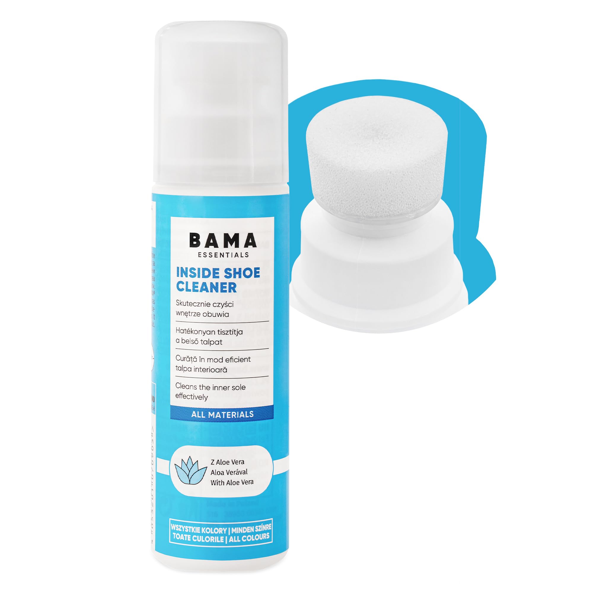 Nettoyant Chaussure Blanche Nettoyant Chaussures Bama Inside - Spray Aloe Vera - Pour Semelles Intérieures - 75ml Spray Chaussures Aloe Vera