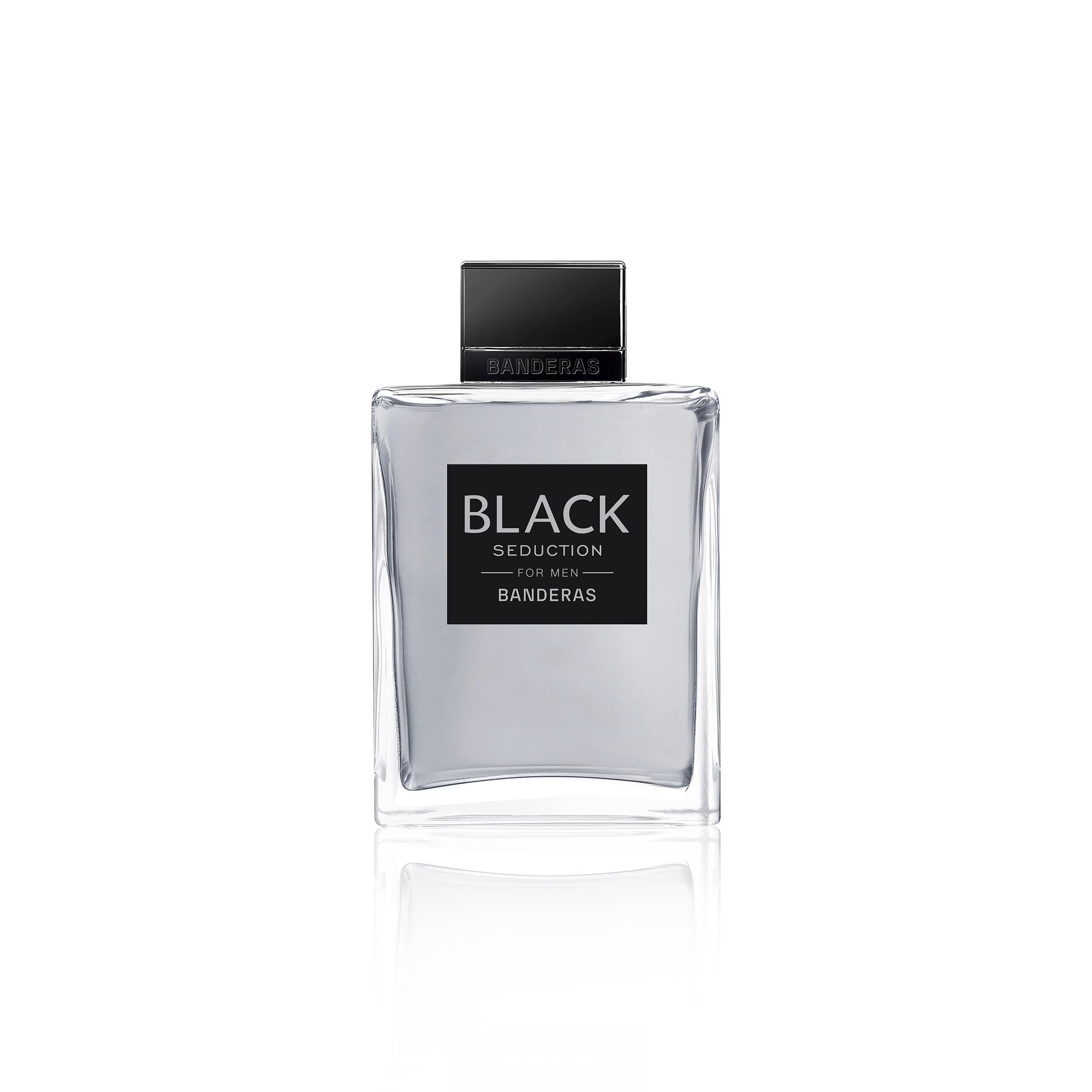 Antonio Banderas Eau De Toilette Spray for Men, Seduction In Black, 6.8 Fl Oz, Clear