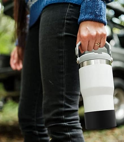 Miniatura 7 de Paquete de 2 protectores de silicona para botas Stanley Quencher Adventure de 40 onzas, 30 onzas, vaso IceFlow de 20 onzas y 30 onzas, funda