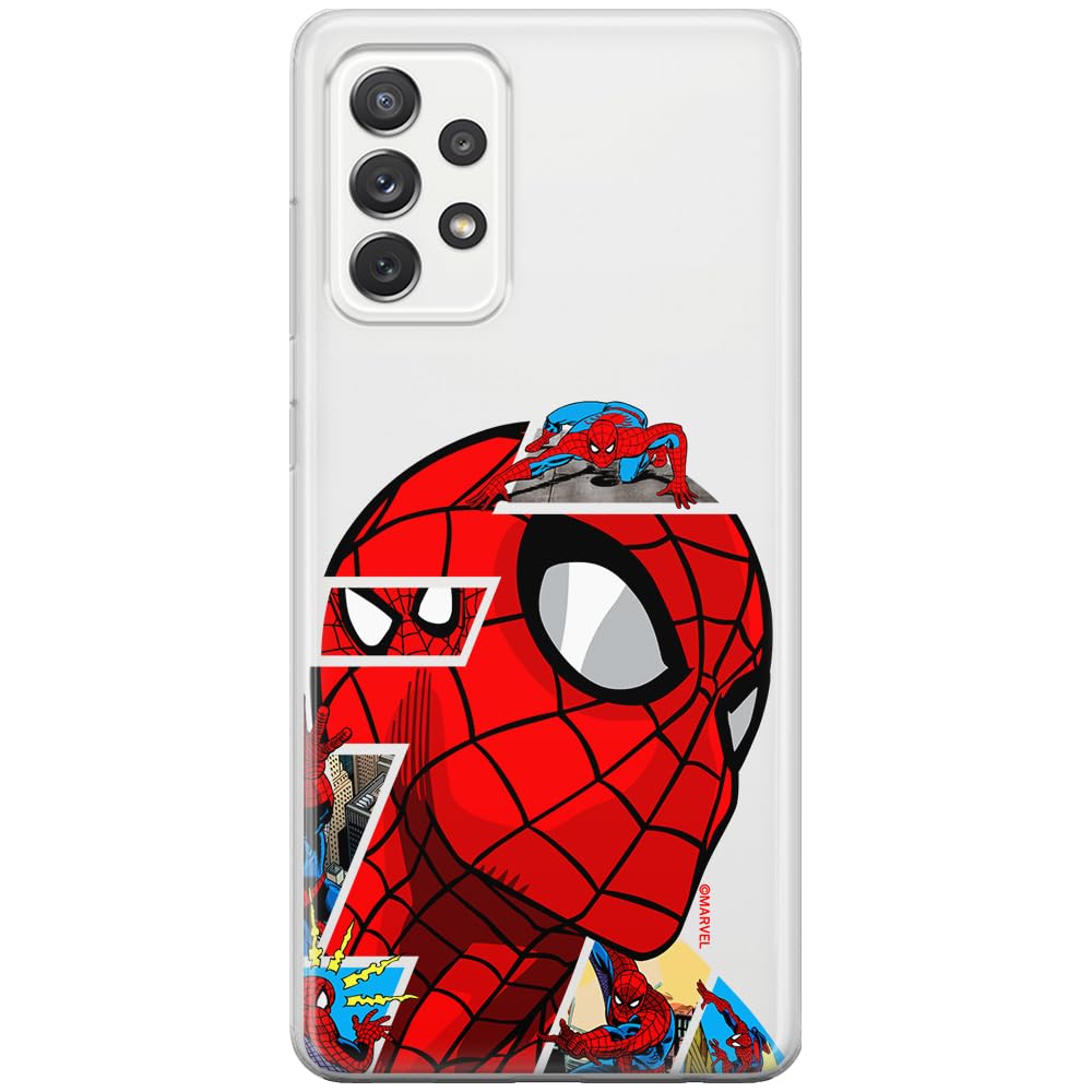 ERT GROUP mobile phone case for Samsung A33 5G original and officially Licensed Marvel pattern Spider Man 042 optimally adapted to the shape of the mobile phone, partially transparent