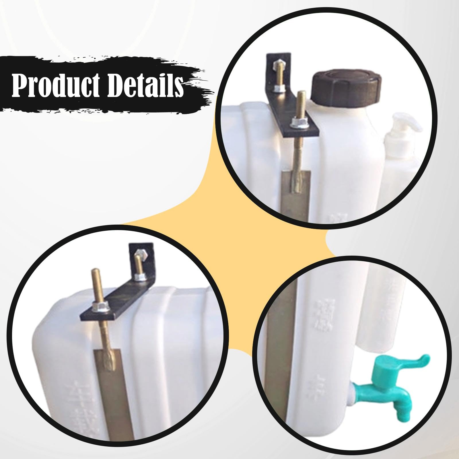 Depósito de Agua para Camión, Contenedor para Lavado de Manos, Almacenamiento de Agua, Resistente Y Estable. Permite Un Uso Prolongado del Agua Sin Ne