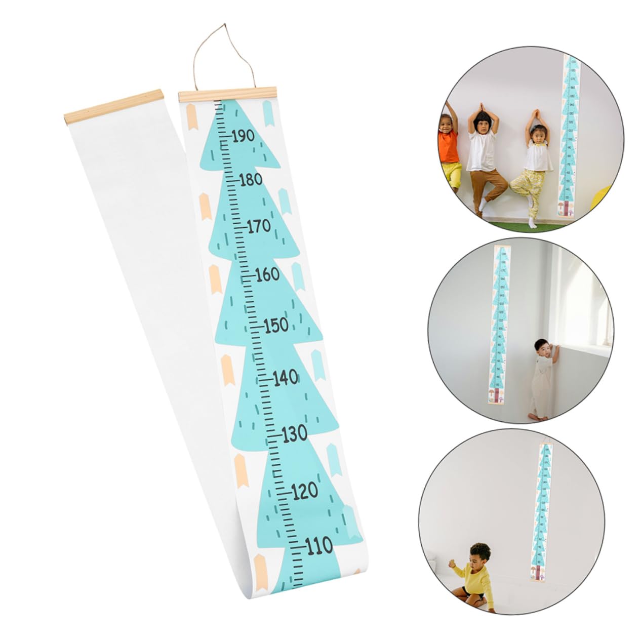 Abaodam 2pcs Boy Girl Growth Chart for Height Measurement Minimalist Wall Decor for Nursery and Playroom Accurate Height Tracker for Boy Girl Christmas Tree Design