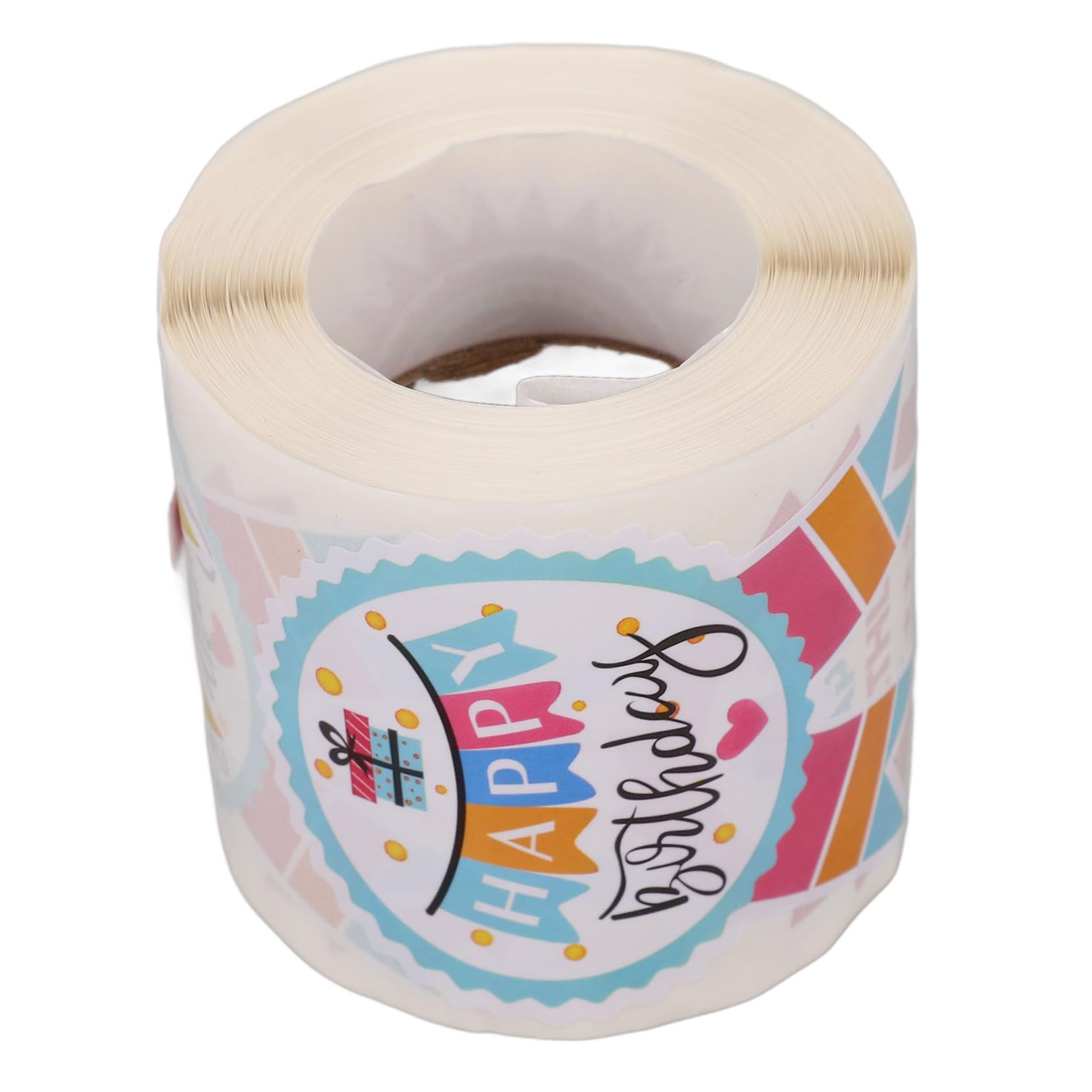 Operitacx 4 Di Etichette Adesive Adesivo Buon Compleanno E Raccordi i Circolari i Per Buste e i Per Buste Piccole i Per Lettere Accessori i In