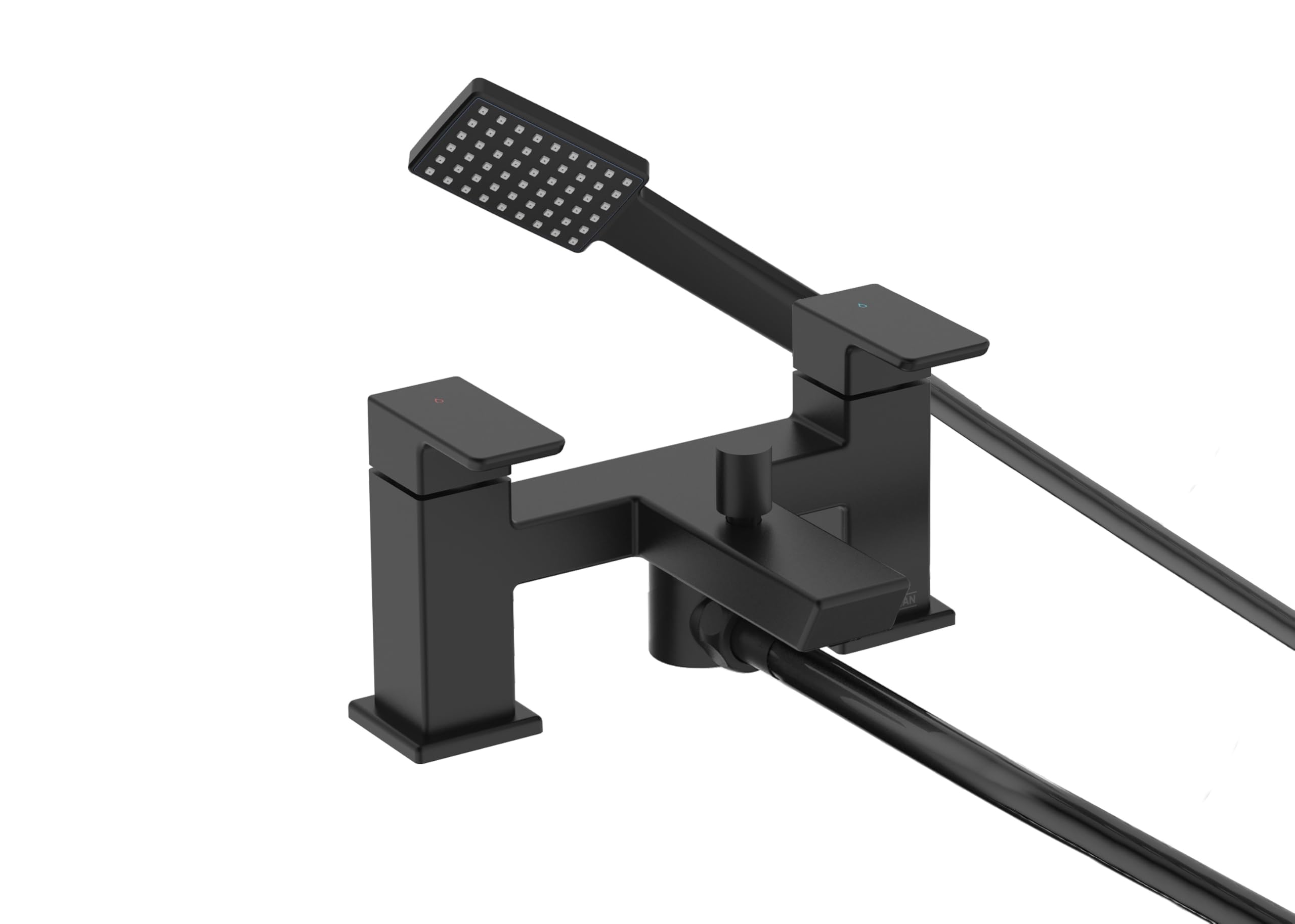 Bristan Cobalt Bath Shower Mixer Tap Black (Cob Bsm Blk)