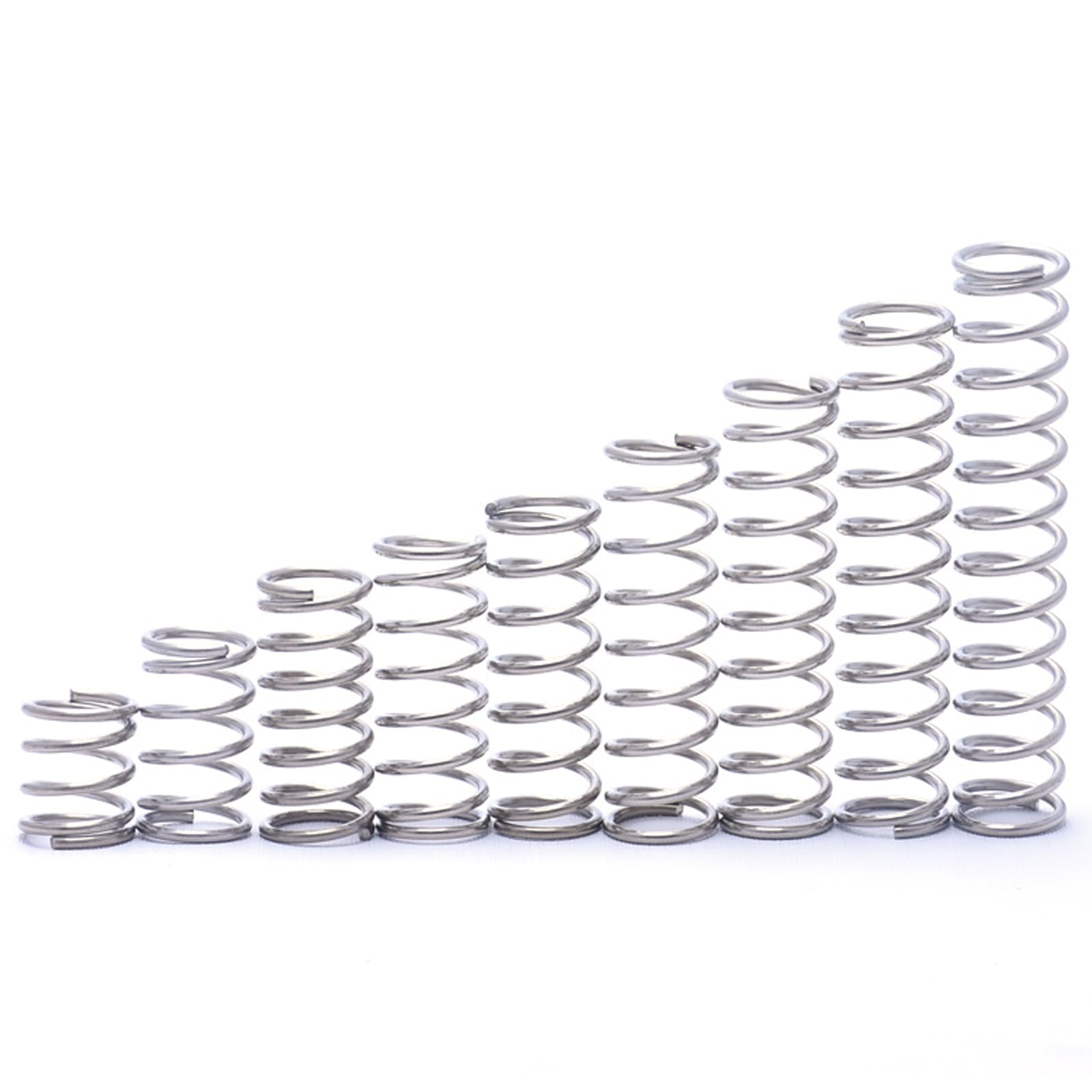 Lote de 20 muelles de compresión de acero inoxidable con alambre de 0,5 mm de diámetro, adecuados para maquinaria industrial y reparación de bricolaje, tamaño 0,5 x 3 x 50 mm