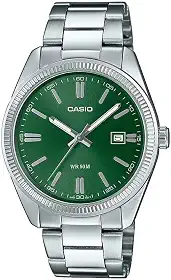 MTP-1302PD-3AVEF Relógio analógico masculino movimento de quartzo japonês com pulseira de aço inoxidável, prata, MTP-1302PD-3AVEF, prata, MTP-1302PD-3AVEF, Prata, MTP-1302PD-3AVEF