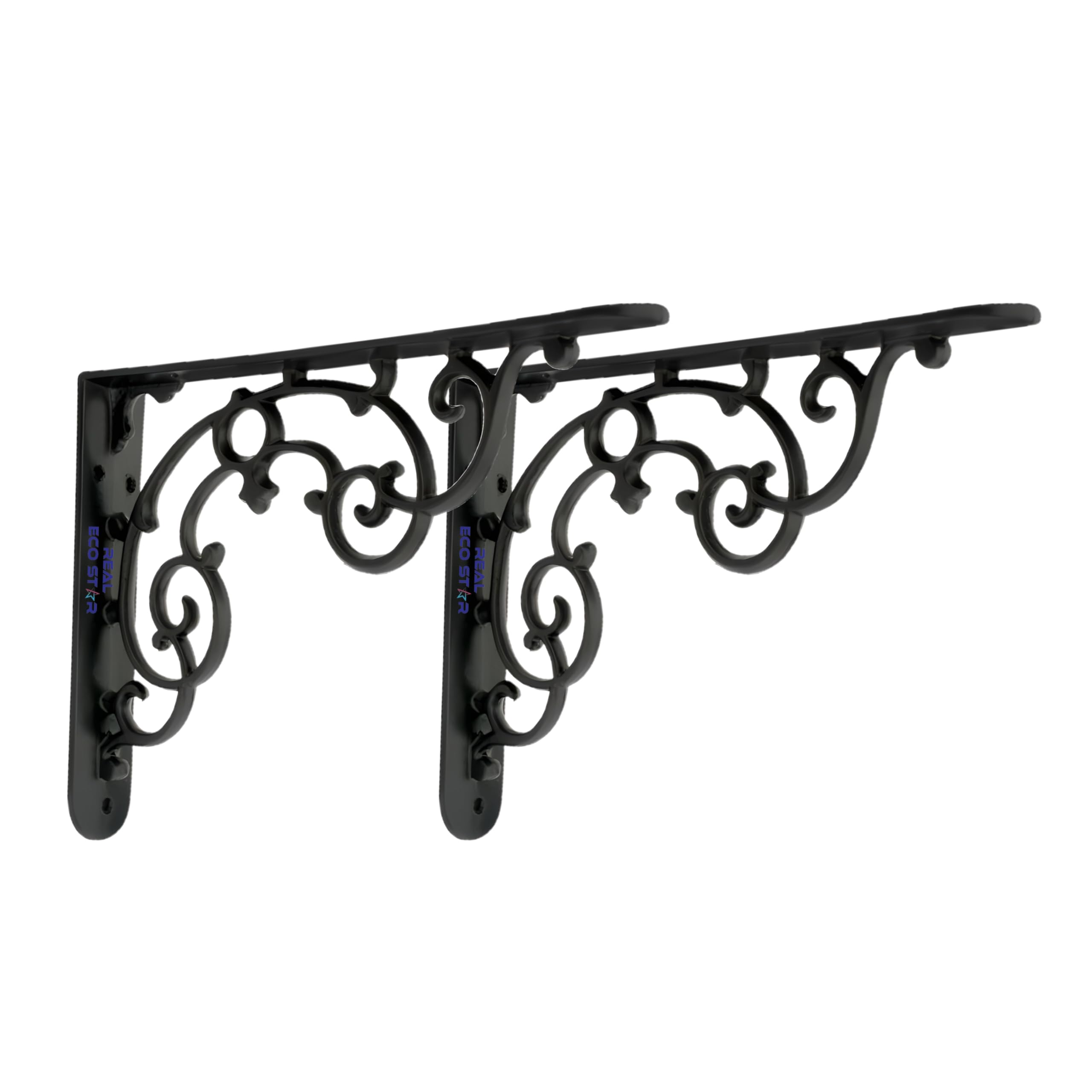 Metal Wall Hook Hanging Plant Bracket | Decorative Straight Plant Hanger for Pots Bird Feeders, Planters, Lanterns, Cotton, Wind Chimes Indoor and Outdoor Hanger Shelves (Pack Of 2, Black 32)-image-26