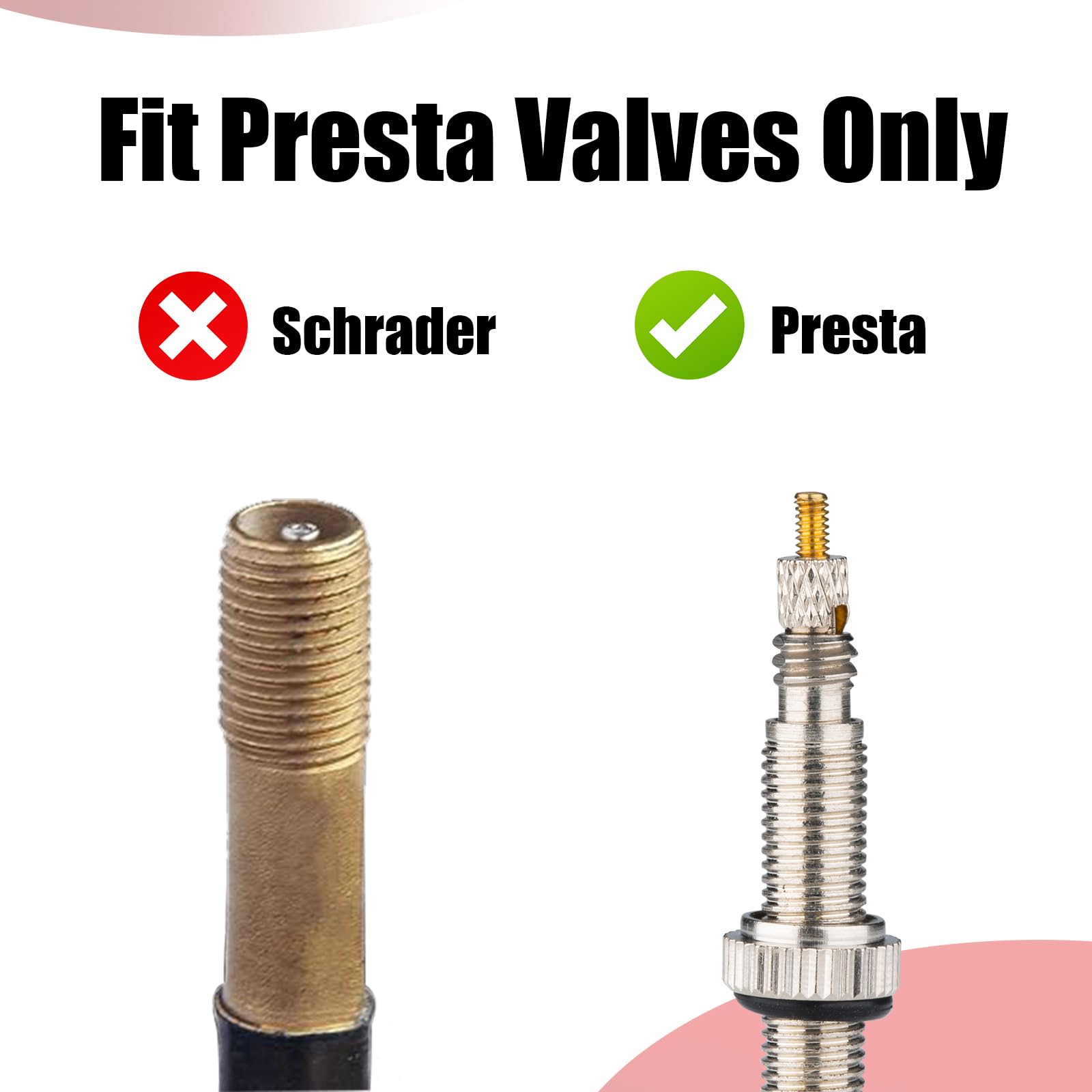 Tapones de válvula de neumático de bicicleta rojos de plástico, compatibles con MTB, bicicleta de carretera y bicicleta, válvulas Presta/francesas, paquete de 20