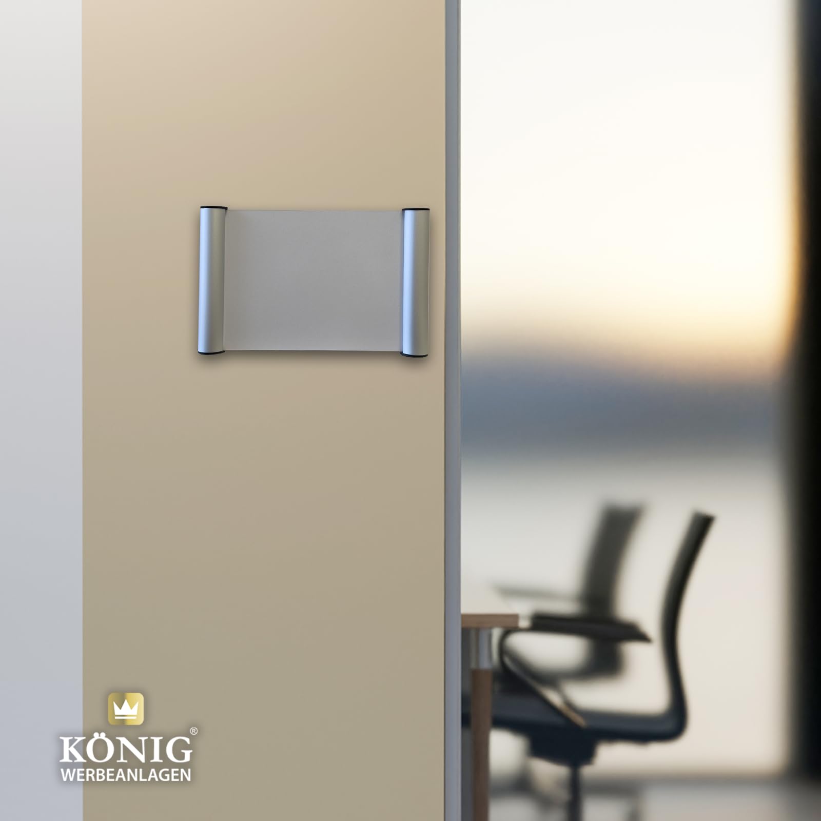 5er Set Türschilder Berlin A5 Aluminium | 24 x 15,5 cm | Selbstklebend oder zum Anschrauben | Mit transparenter Abdeckung | Für DIN A5 Einlagen | Namensschild für Büro, Praxis & Zuhause