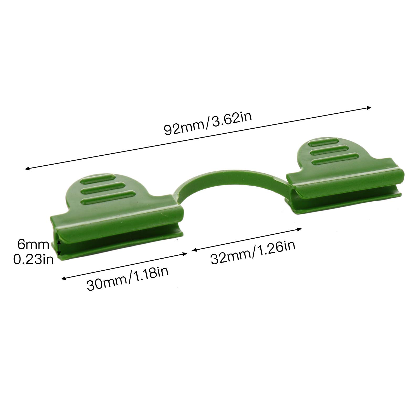 INIFLM 48 stuks plastic kas klemmen clips, film rij cover netten tunnel hoepel clip frame schaduwnet staaf clip voor seizoen plant verlenging ondersteuning (19 mm