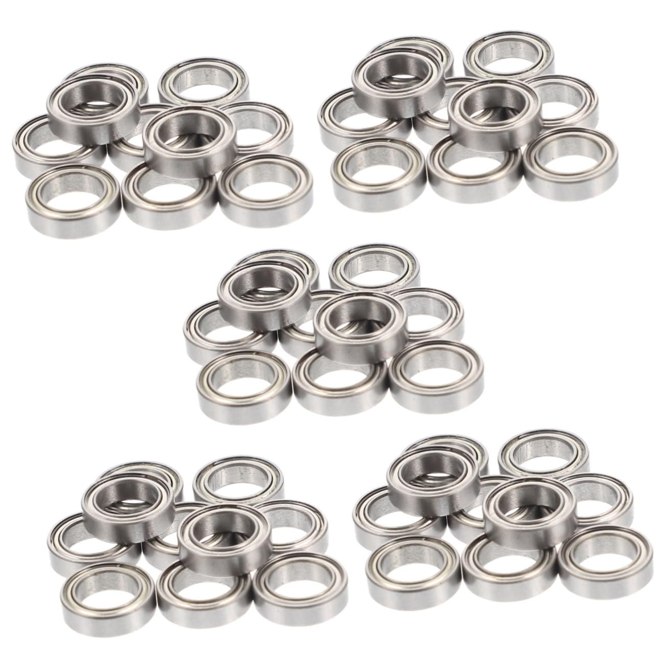Mobestech Sets Metal Rc Car Bearings Rc Car Parts Steel Ball Bearings Safe Practical Rounded Corners for Vehicle Upgrades Pcs