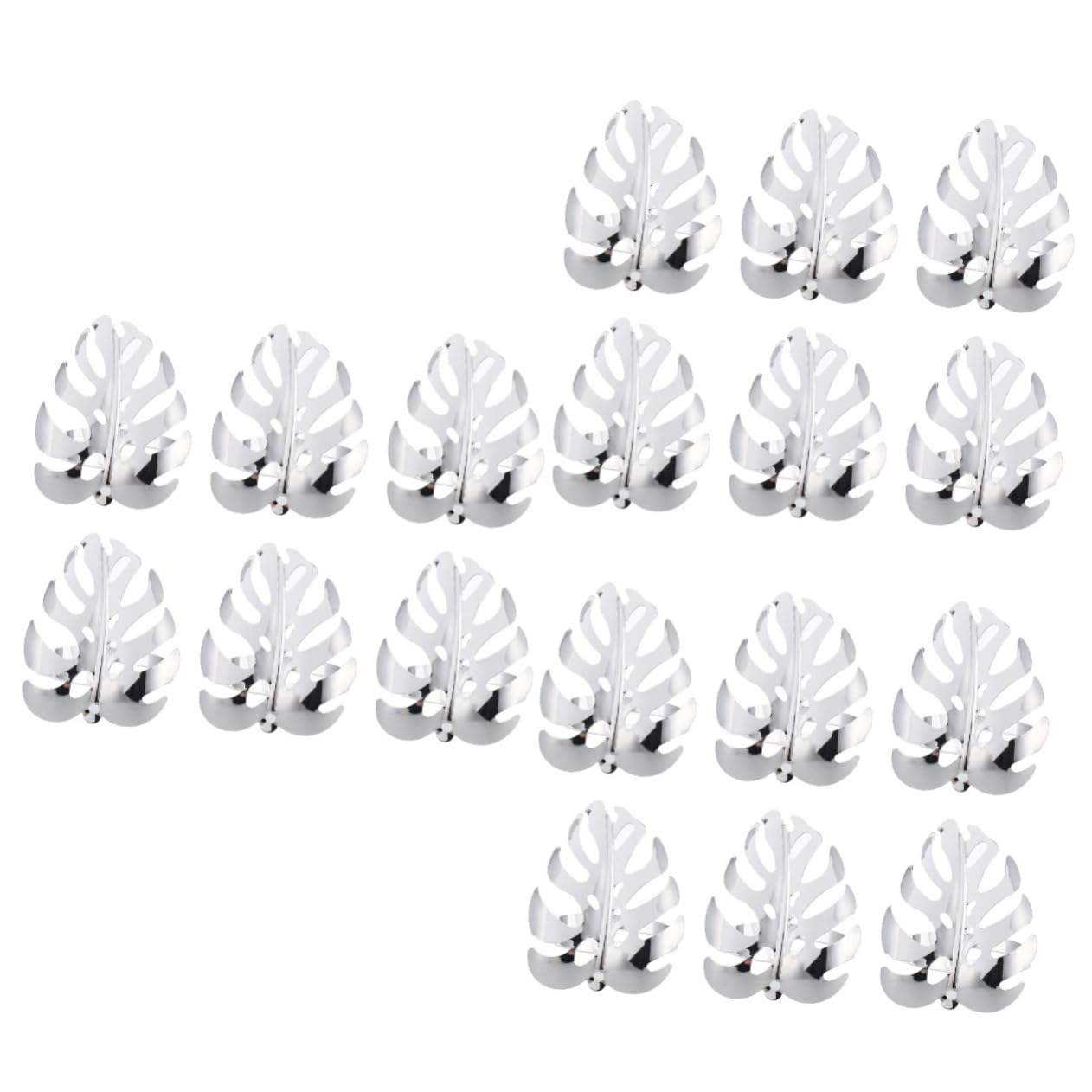 ABOOFAN 18pièces Anneaux De Serviette Alliage Élégants Décorations De Table pour Dîner Et Événements Spéciaux