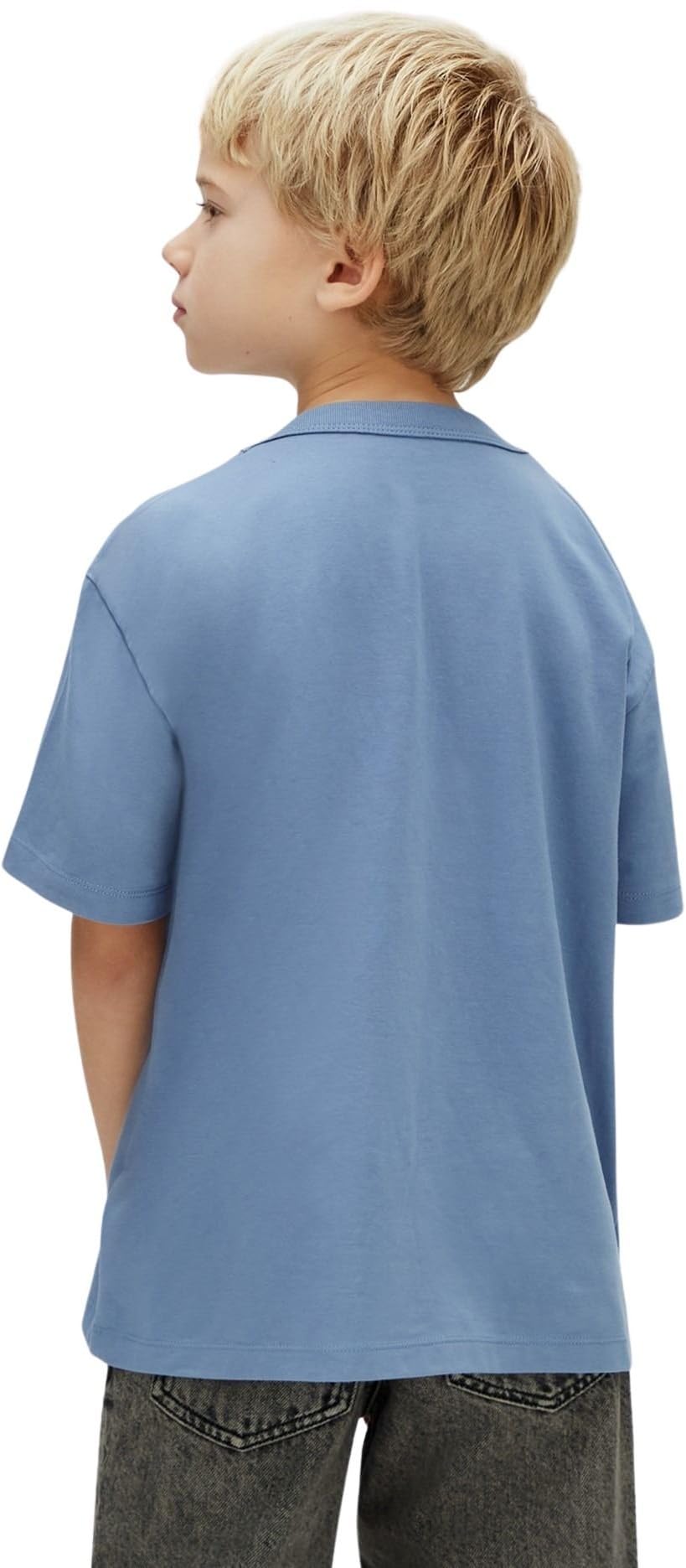 Calvin Klein Jungen Light Monologo S/S T-Shirt Ib0ib02610 S/S T-Shirt (1er Pack)