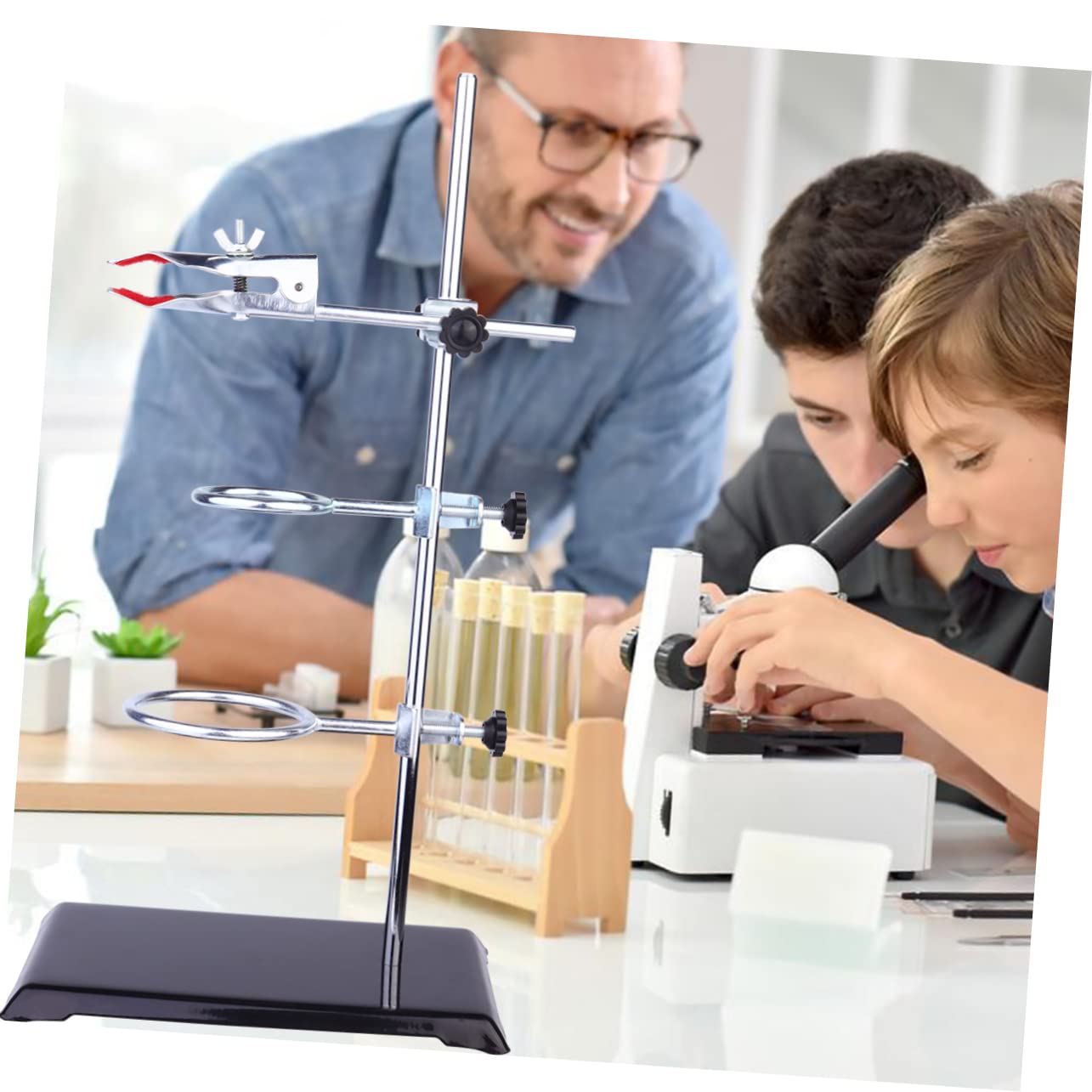Support Fer pour Laboratoire de Chimie Outil de Support de Laboratoire Matériel Métallique