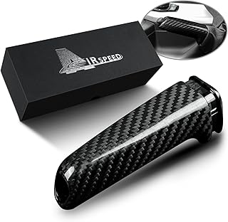 AIRSPEED Carbon Fiber Car Handbrake Cover Grip Handle Lever for BMW 1 2 3 4 Series F30 F10 F20 F21 F34 GT F32 F33 M3 M4 F80 F82 Accessories, Not for E Series
