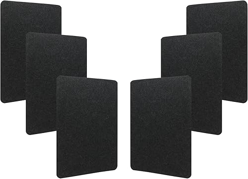 Coshar Paquete de 6 tapetes resistentes al calor, protectores de calor, antideslizantes, para electrodomésticos de cocina, plateados, para cafetera,