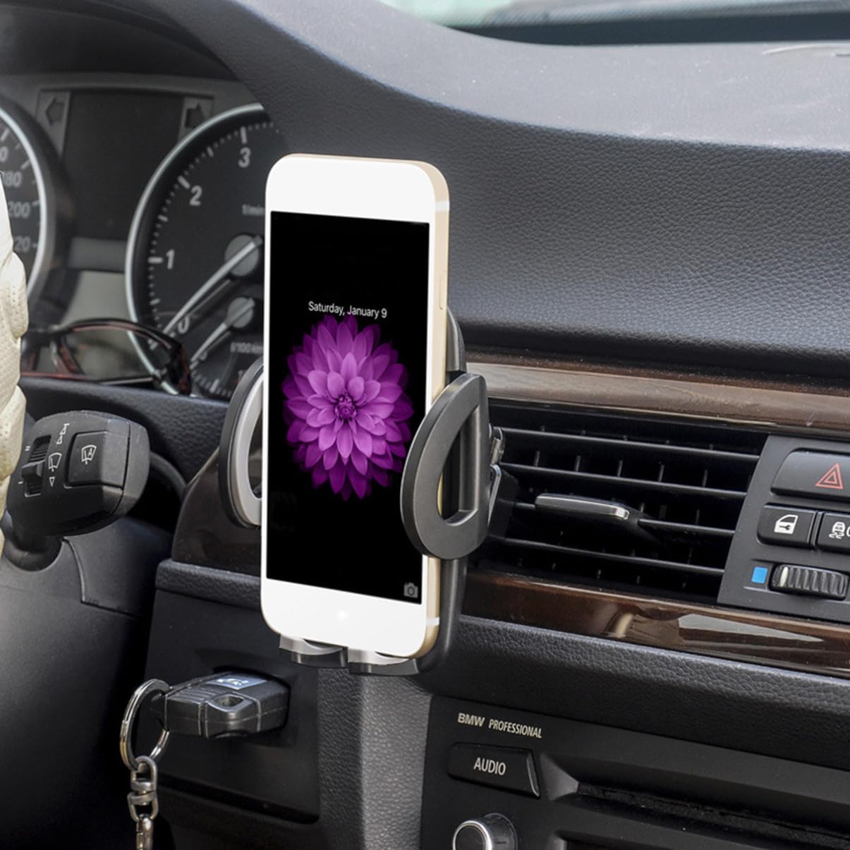 jojofuny Supporto Per Telefono Da Auto 3 Pezzi Girevole A 360 Gradi Facile Da Installare Per Smartphone Larghi 5-10 Cm