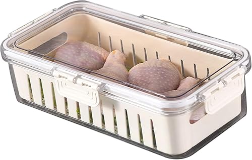 TOPINCN Contenedores de almacenamiento de frutas para refrigerador, organizadores de cocina, contenedor de almacenamiento de verduras de grado