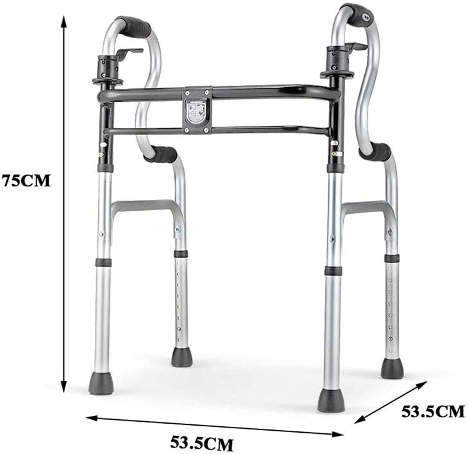 Chodzik Rollator Chodzik Standardowy chodzik Rollator Chodzik w podeszłym wieku Chodzik niepełnosprawny Wspomaganie chodzenia przy złamaniach (srebrne) Tęsknota za Comfortable anniversary