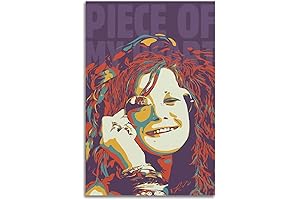 Janis Joplin Canvas Poster Wall Art Picture Home Decor Print Painting 12"X18"