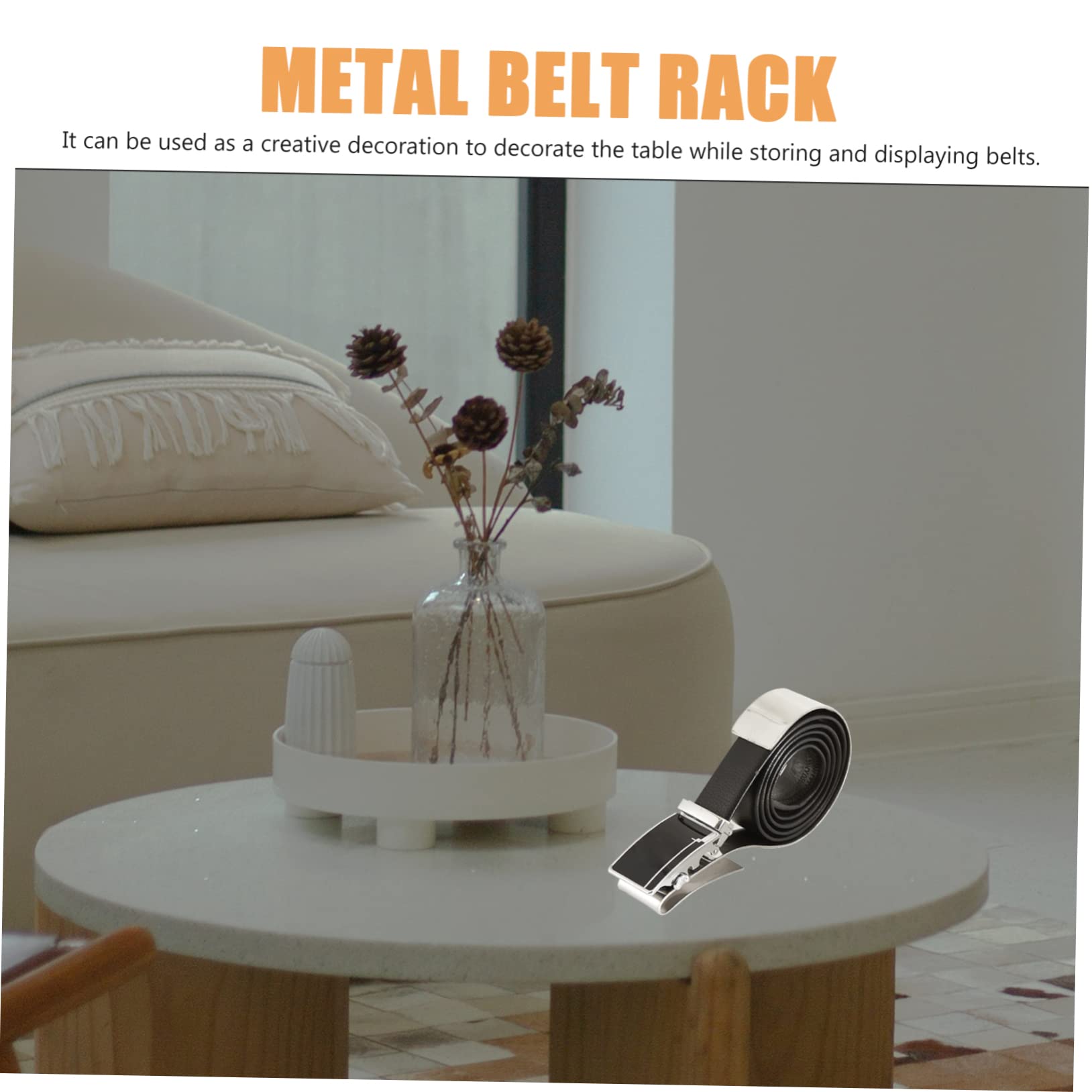Levemolo Belt Display Stand Curved Design for Shopping Mall Shop Belt Display Storage for Men's