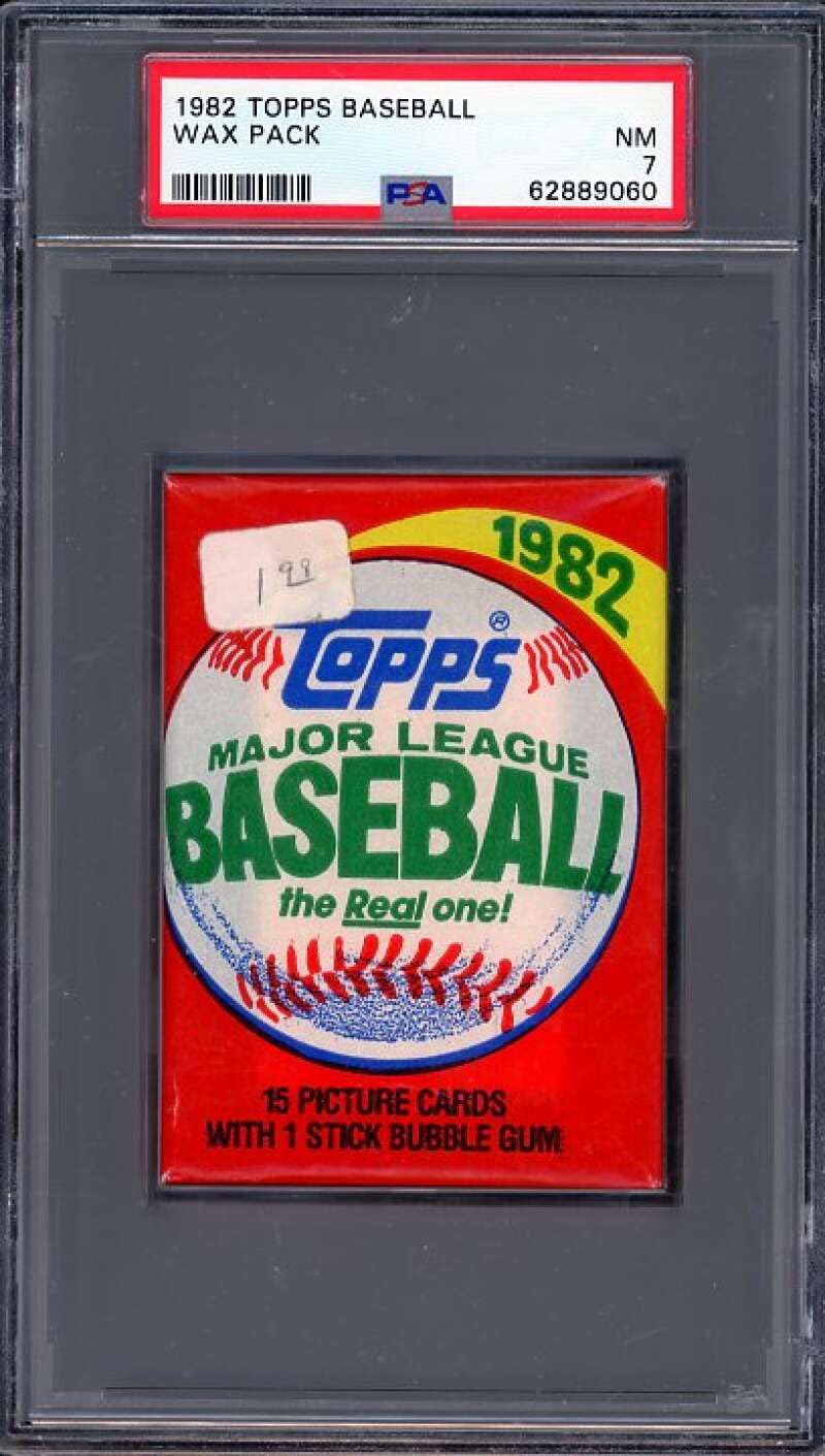 1982 Topps Baseball Wax Pack Cal Ripken Rookie Year PSA 7