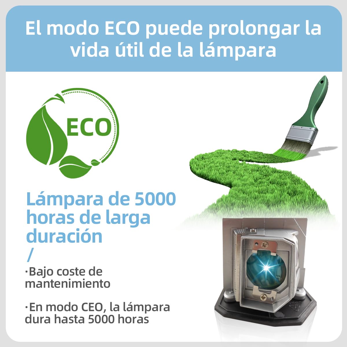 EC.K0100.001 Lampada proiettore di ricambio con alloggiamento per ACER X1261, X1161, X110 Videoproiettore