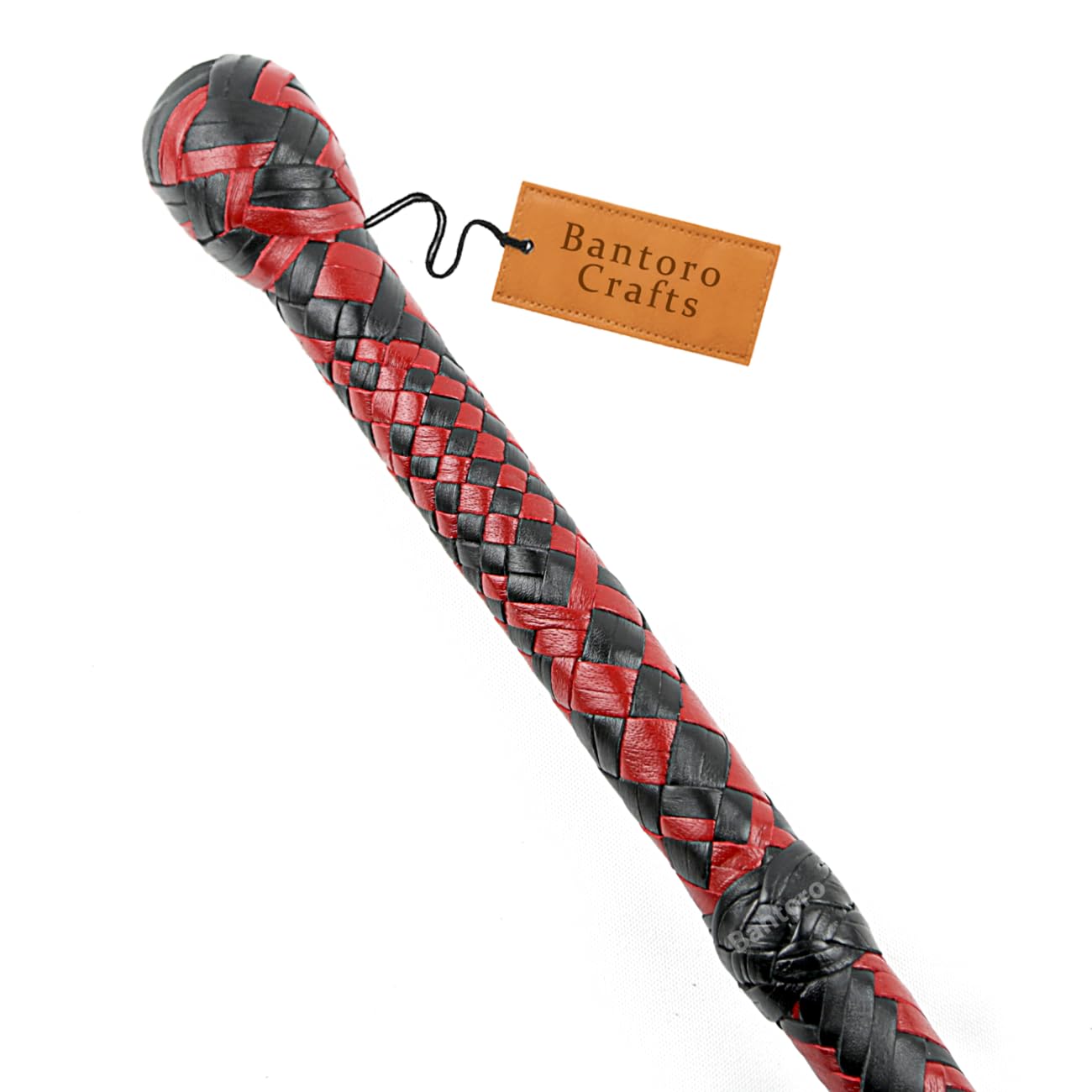 Nero e Rosso Pelle di Canguro Whip Equestre Frusta di Toro Pelle Robusto la Frusta Belly & Leather Bolster 16 Trecce Fili Pelle Intrecciata Bullwhip Fruste e frustini