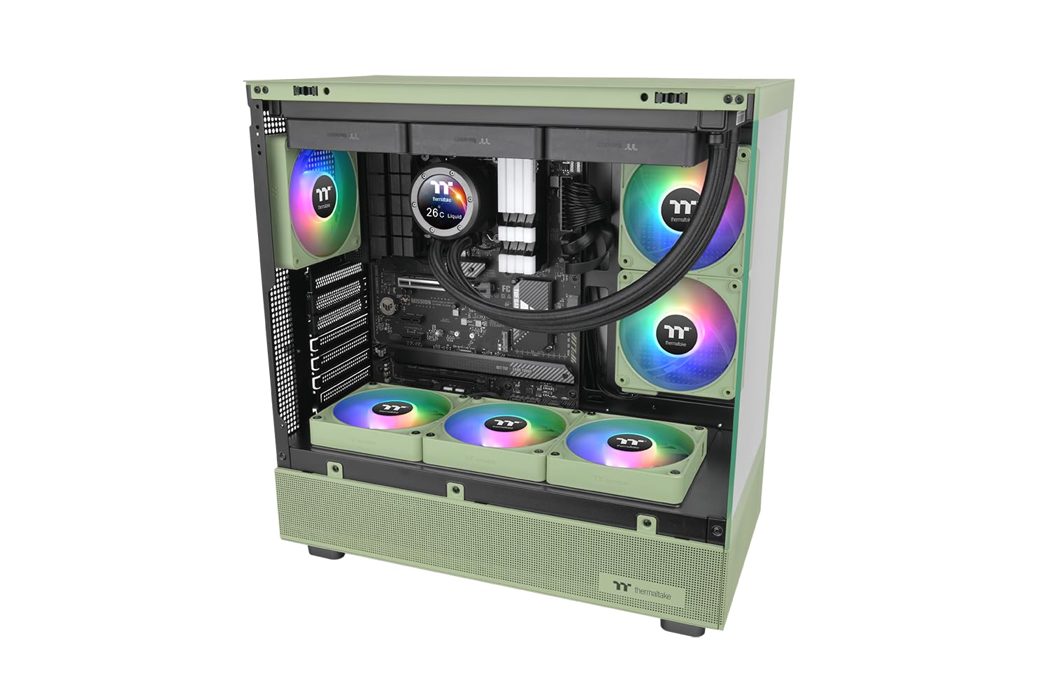 Thermaltake CT140 EX Reverse ARGB | Matcha Green | 3 Fan Pack