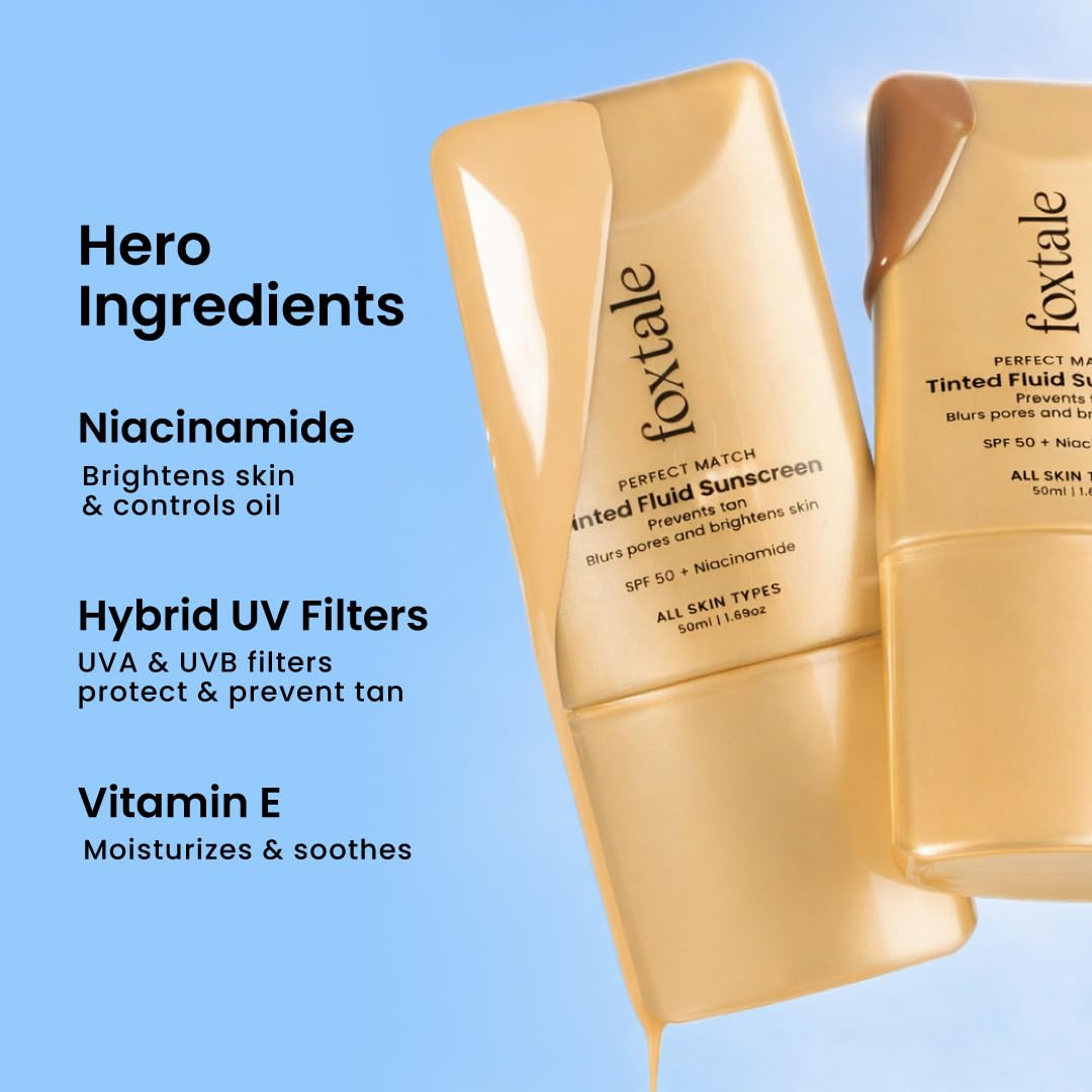 Foxtale Tinted Sunscreen SPF 50 - Nude Tint -3