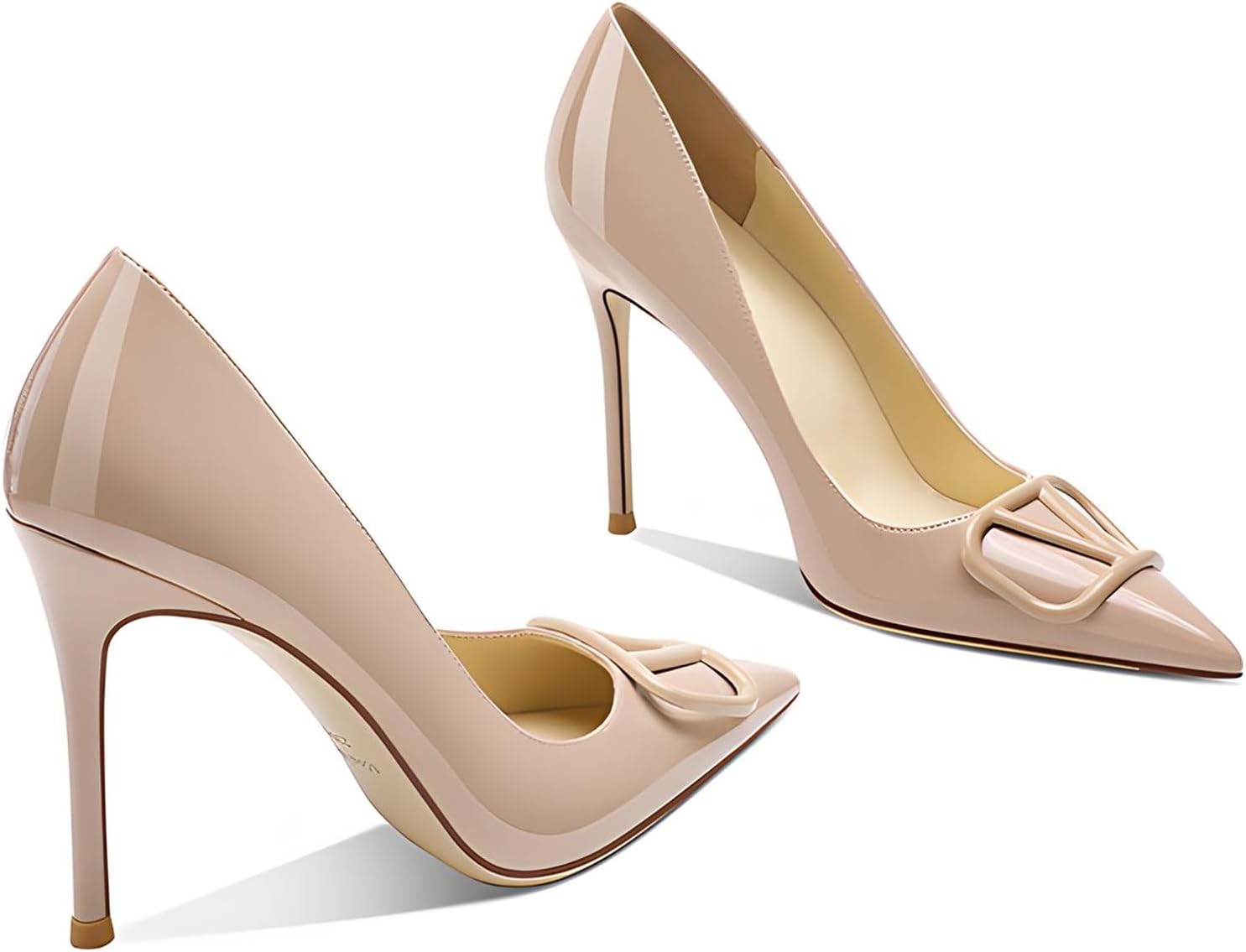 Women's 3.9IN Pointed Toe Stiletto Pumps Shoes Elegant High Heels for Party Wedding Banquet - Image 5