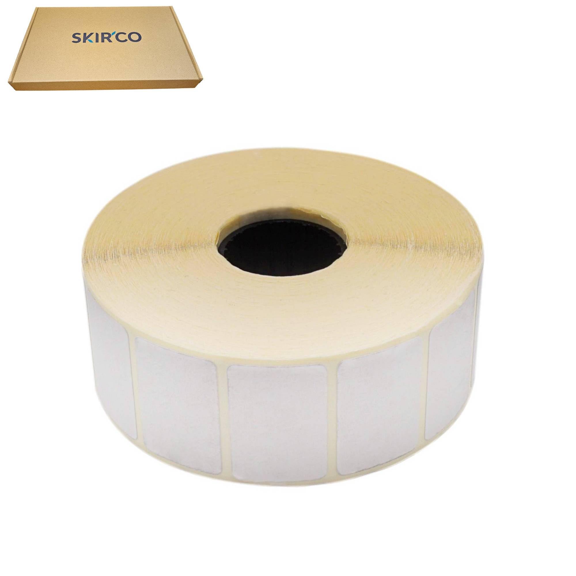 SKIR'CO Lot de 10 000 étiquettes thermiques directes 30 x 20 mm, autocollants thermiques rectangulaires pour imprimante thermique