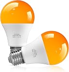 Bonlux Amber Light Bulbs 2000K, A19 9W E26 LED Orange Soft Sleep Warm Light Bulb Blue Light Blocking (60 Watt Equivalent) for Bedroom,Healthy Sleep, Baby Nursery Light, Night Light Bulb, 4 Pack
