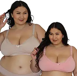 Kit 2 Sutiã de Amamentação Básico Plus Gestante 48-56