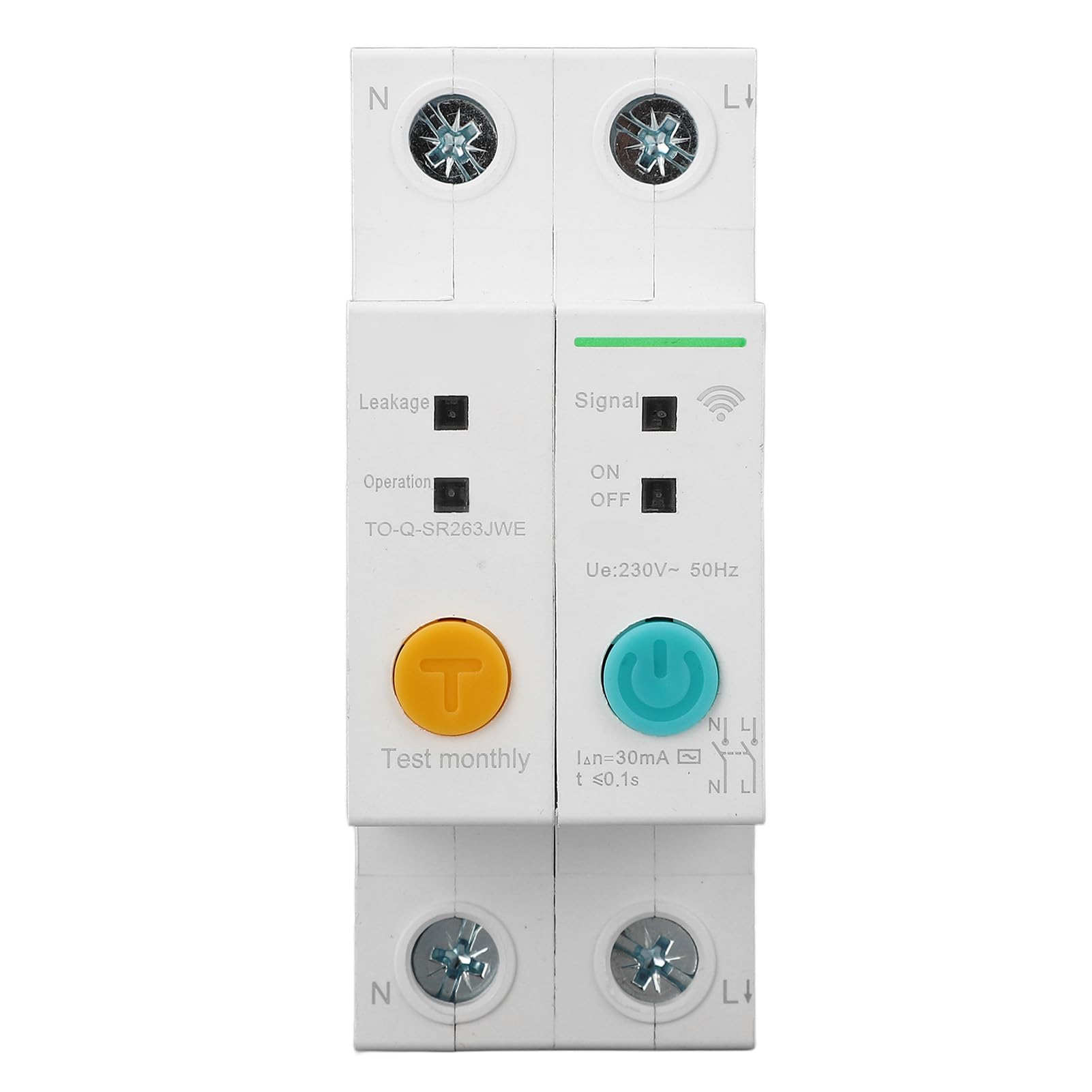 Interruttore a circuito in miniatura 2p Interruttore di controllo telecomando Smart WiFi con protezione di perdite 30MA 230V 16A