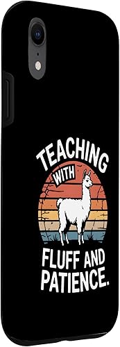 Miniatura 3 de Teaching with Fluff and Patience Llama Teacher Classroom Case for iPhone XR