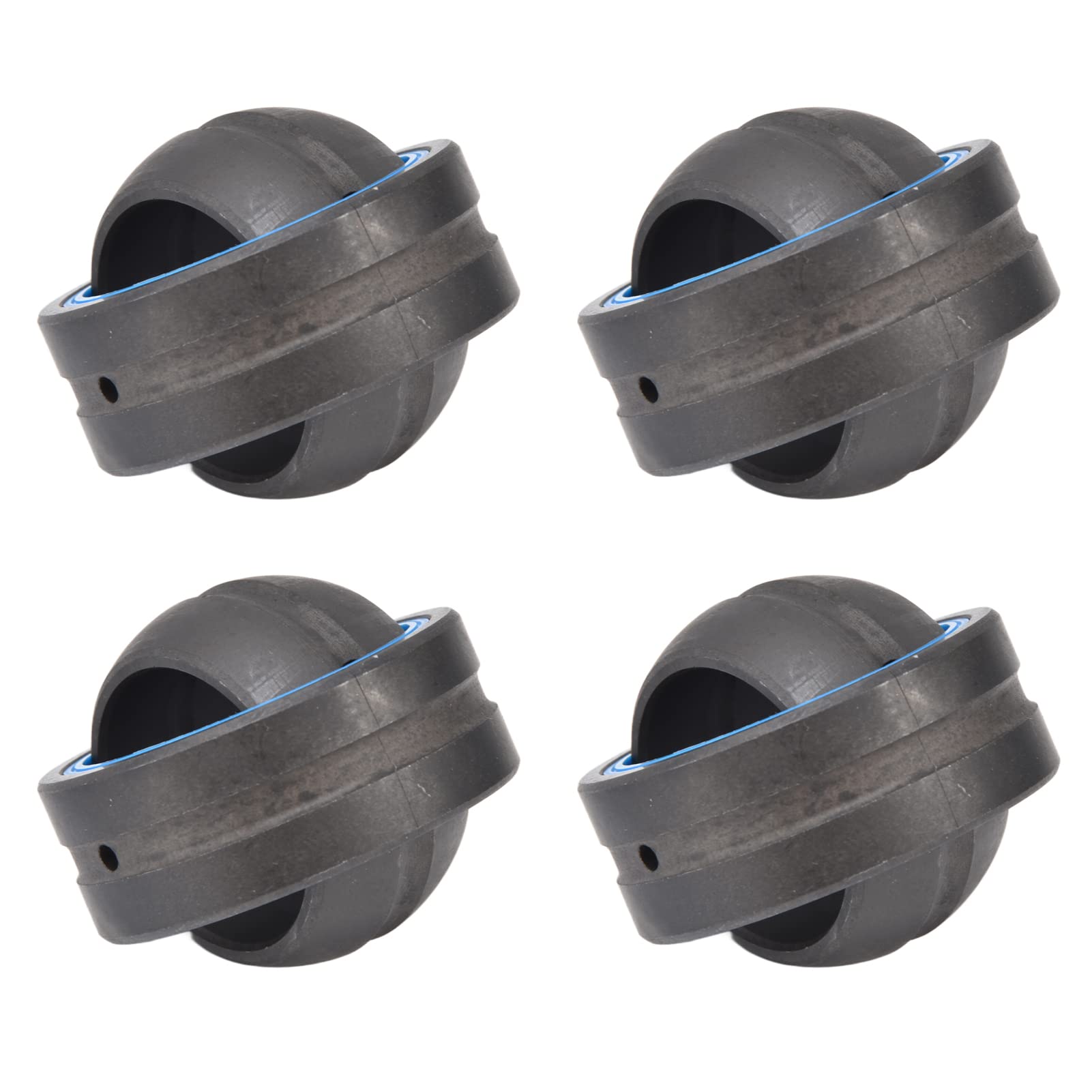 Spherical Plain Bearing, Easy Installation Wide Use Even Hardness Heavy Duty 4Pcs Radial Bearings Durable for Equipment(GE30ES-2RS)