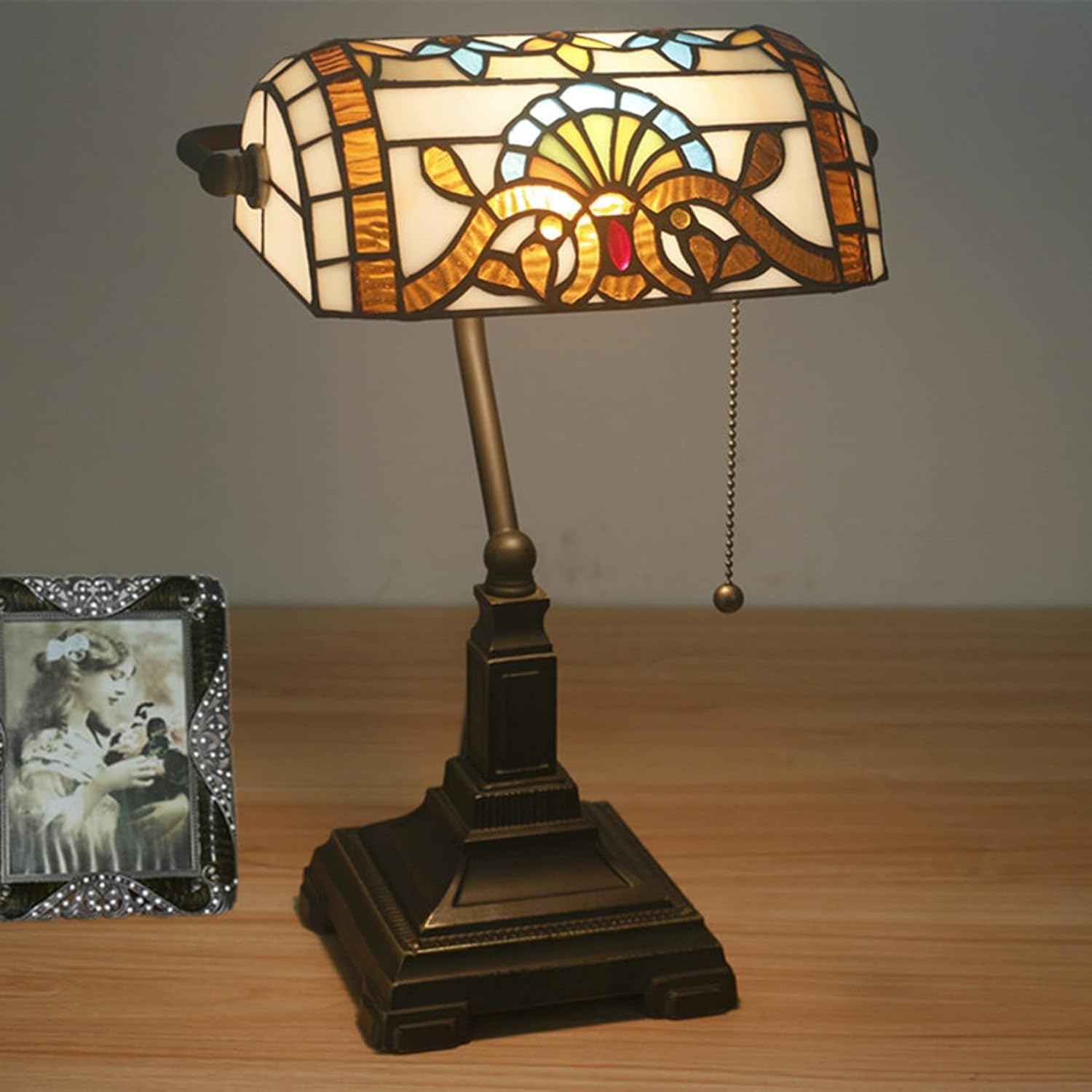 Table Lamp Bankers Green Restaurant Light for Tiffany Banker Desk Lamps(12)