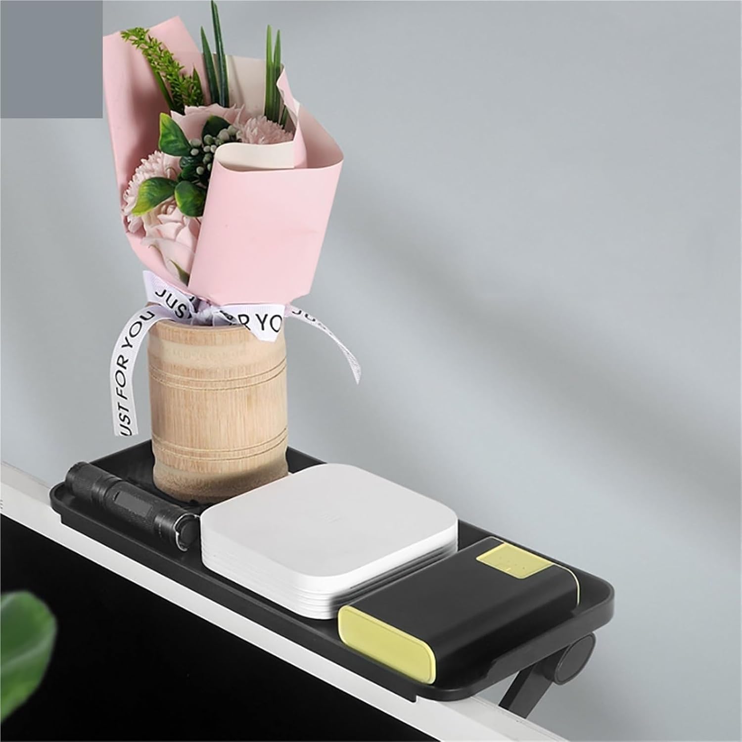 Adjustable TV Screen Top Shelf Computer Monitor Desktop Screen Top Storage Rack TV Media Box Router Shelf Rack Home Organizer