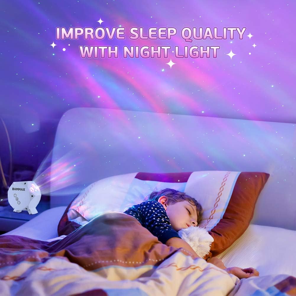 Free Shipping Offer Bammax Sky Galaxy Projector, Star Night Light Projector with Built-in Bluetooth Speaker & Remote Control, Ceiling Projector Lights for Kids Bedroom, Game Room, Home Theater Mood Ambiance