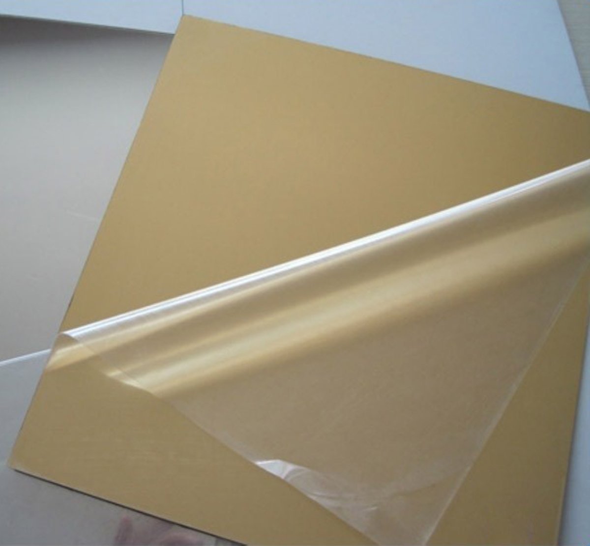Acrylic Mirror Sheet - 12"x24" - Gold - 3mm(1/8") - Laser Polished Edge with Film Masking - Lightweight Shatter Proof Durable - Ideal for Home, Architectural Design, Kids Vanity, Gym, Garden & Boats
