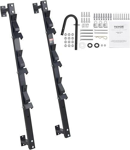 VEVOR Rejilla para recortadora, 3 lugares, soporte para remolque, con bloqueo de contraseña de aleación de zinc, montado en la pared o montaje en