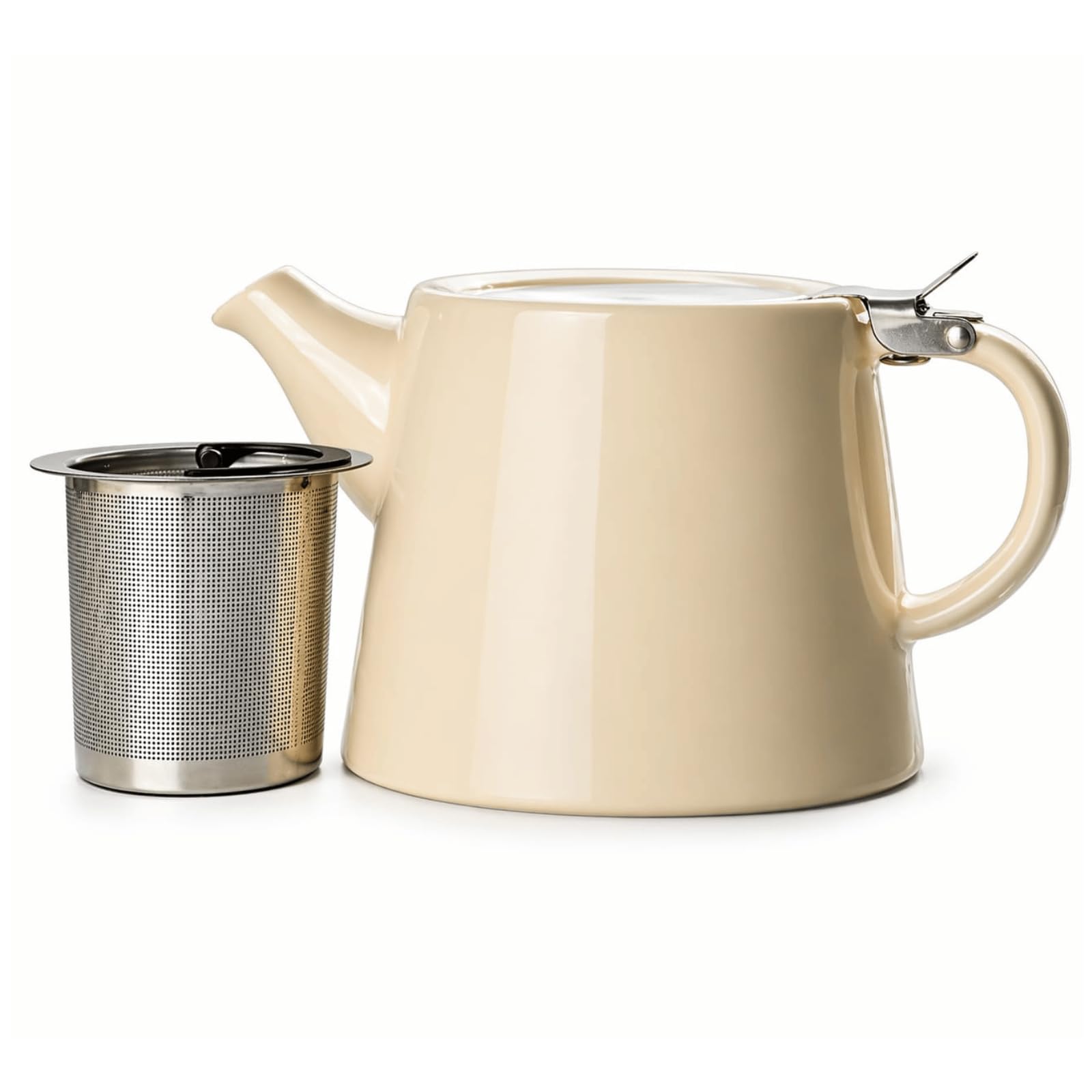 McEntee's Cara - Teiera per Tisane in Ceramica da 510 ml (1-2 Tazze) con Infusore Rimovibile in Acciaio Inox