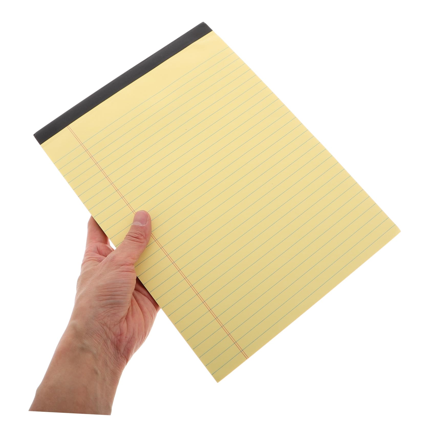 Lurrose Blocco Note A4 214x295mm Giallo 6 Pezzi Con Pagine Strappabili, Quaderno Per Appunti Di Lavoro e Scuola Con Sezione Organizzata Per Studenti e Professionisti