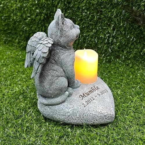 Piedra conmemorativa para mascotas búho durmiente 3D resistente 4